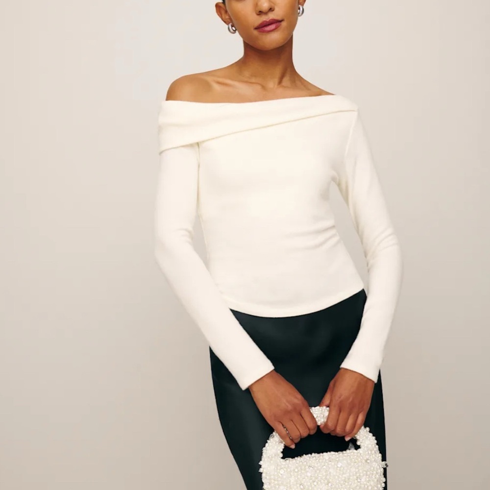 NWT Reformation Elio Cream Sweater SZ Small